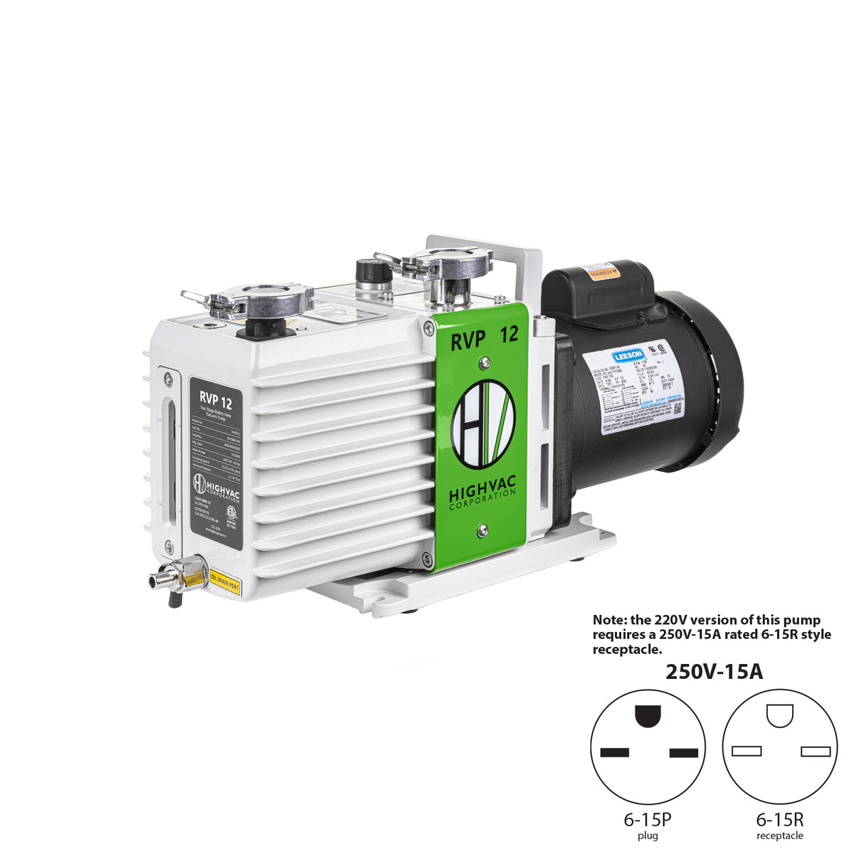 RVP 12 ETL, CSA Certified Two Stage Oil Sealed Rotary Vane Vacuum