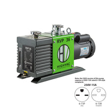 Load image into Gallery viewer, RVP 36 ETL, CSA Certified Two Stage Oil Sealed Rotary Vane Vacuum Pump